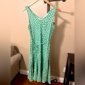 Loft Small petite polka dot dress